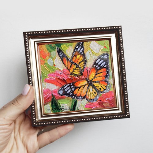Monarch Butterflies painting by Nataly Derevyanko
