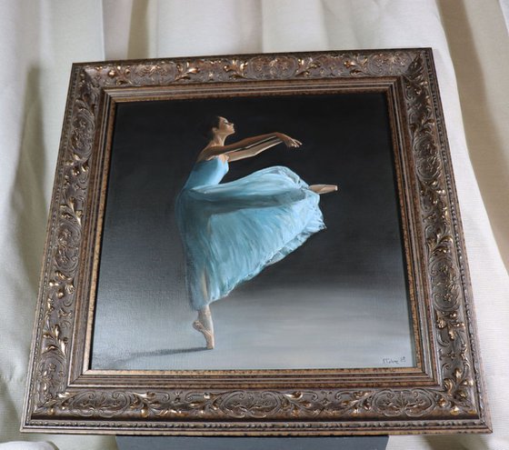 Movement, Portrait of a Dancer, Ballet, Ballerina, Young Dancer Painting