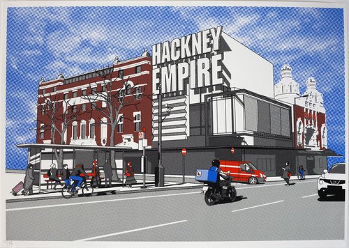 Hackney Empire screen print by Gerry Buxton