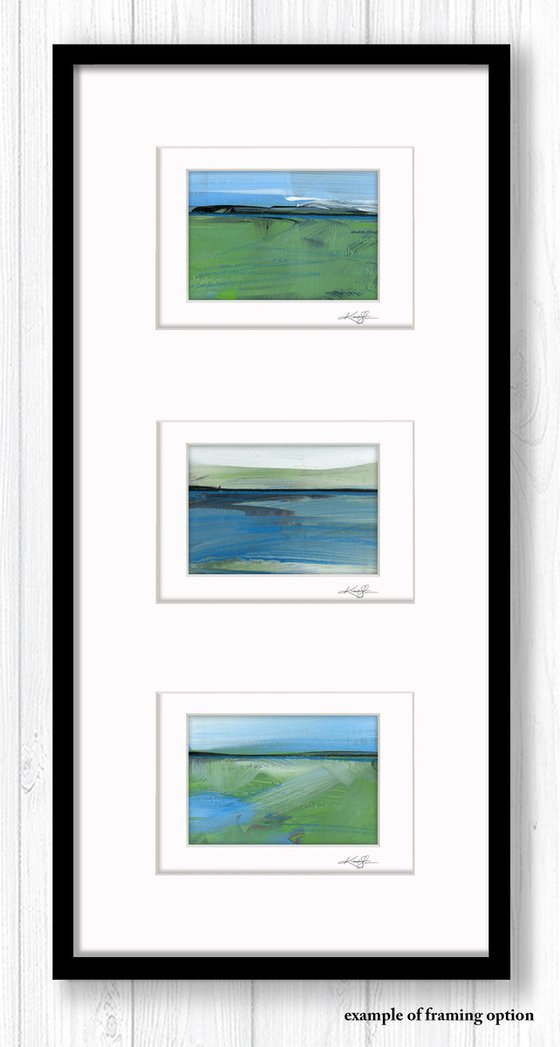 Journey Collection 1 - 3 Landscape Paintings by Kathy Morton Stanion
