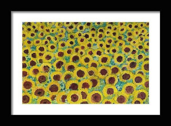 Miniature Landscape of Sunflowers