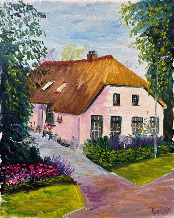 Dalen Thatch House Painting