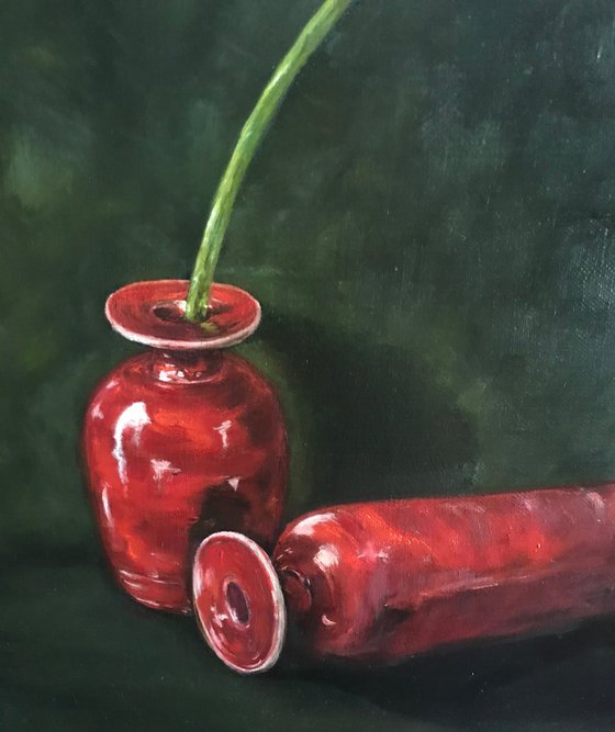 RED &amp; White Lily