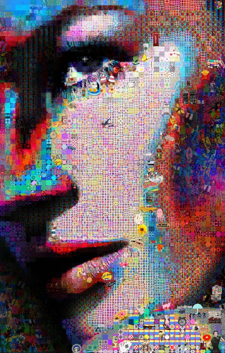 Portrait Painting By John Lijo Bluefish, 40 X 60, Regal, Original Artwork