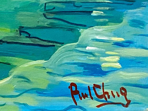 Resting on Emerald Waters