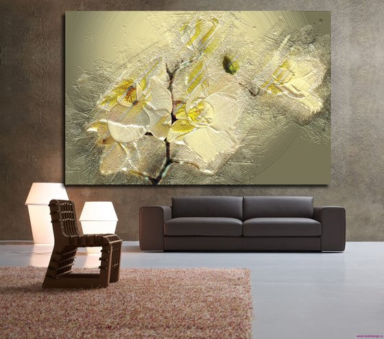 Orquídea/XL large original artwork