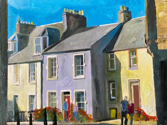Scottish Houses In The Sun