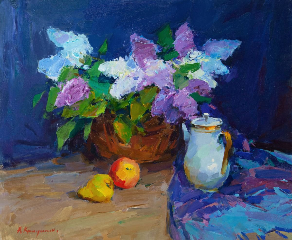 Bouquet Of Lilacs By Aleksandr Kryushyn, 28 X 24, Artwork For Sale On Artfinder