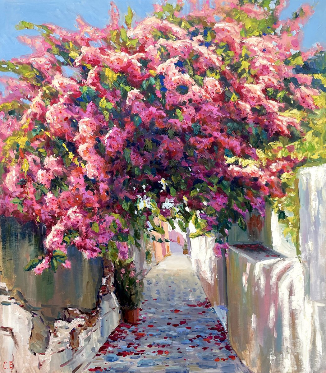 Bush Of Flowers By Evgeny Chernyakovsky, 31 X 35, Artwork For Sale On Artfinder