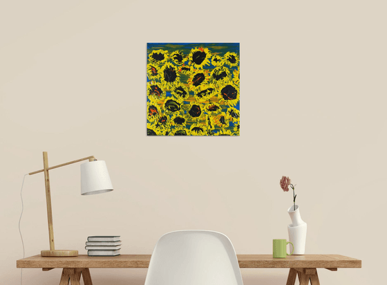 Blooming sunflowers 5