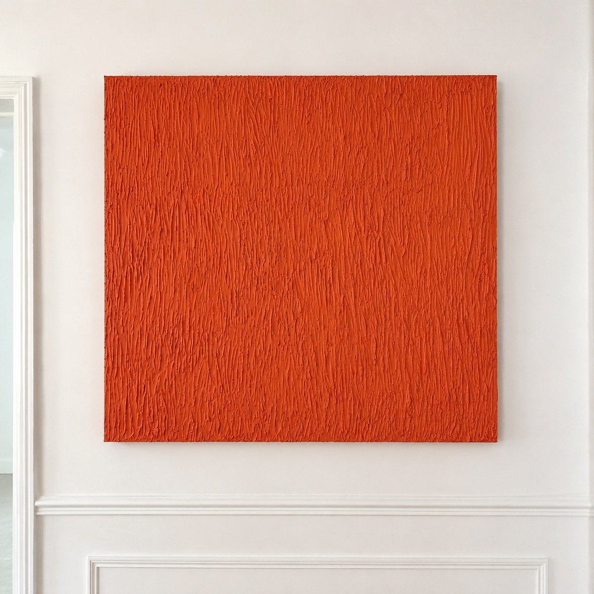 Bobby.j | Original Acrylic Painting | Orange Is A New White | 100 X 100Cm | Artwork For Sale On Artfinder