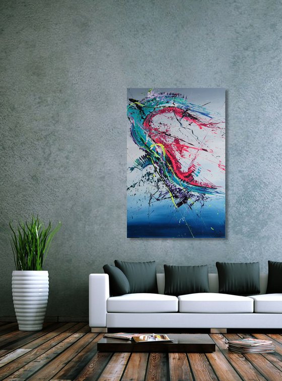 Ripped-tile (Spirits Of Skies 096068) - 80 x 120 cm - XXL (32 x 48 inches)