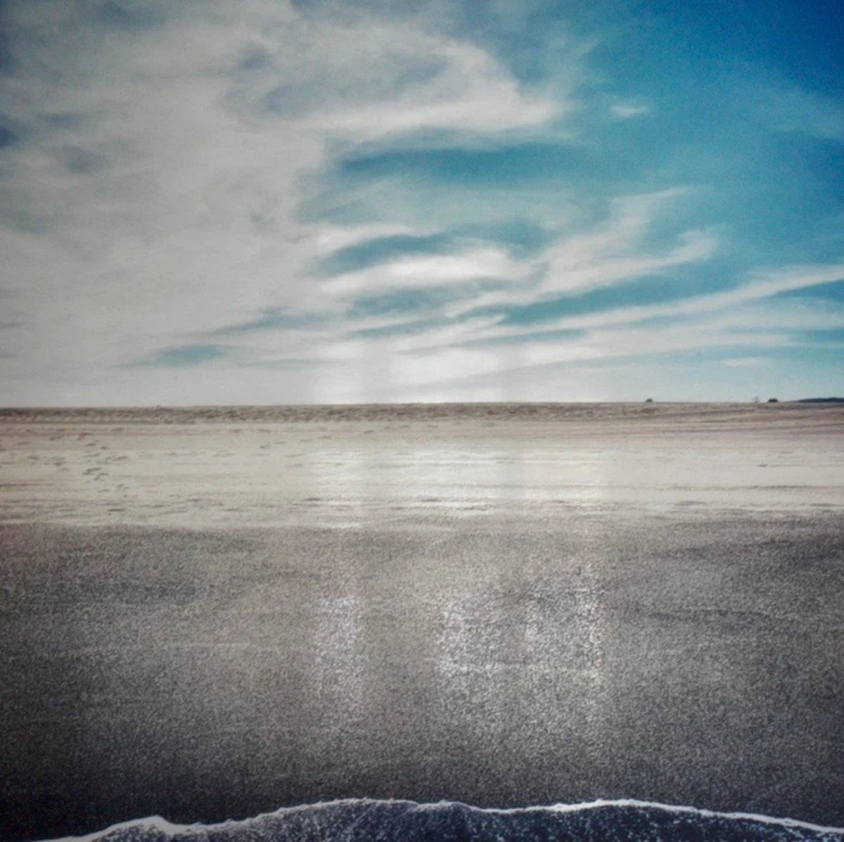 Photorealistic Landscape Photograph By Katha Wood, 48 X 48", On The Beach, Original Artwork