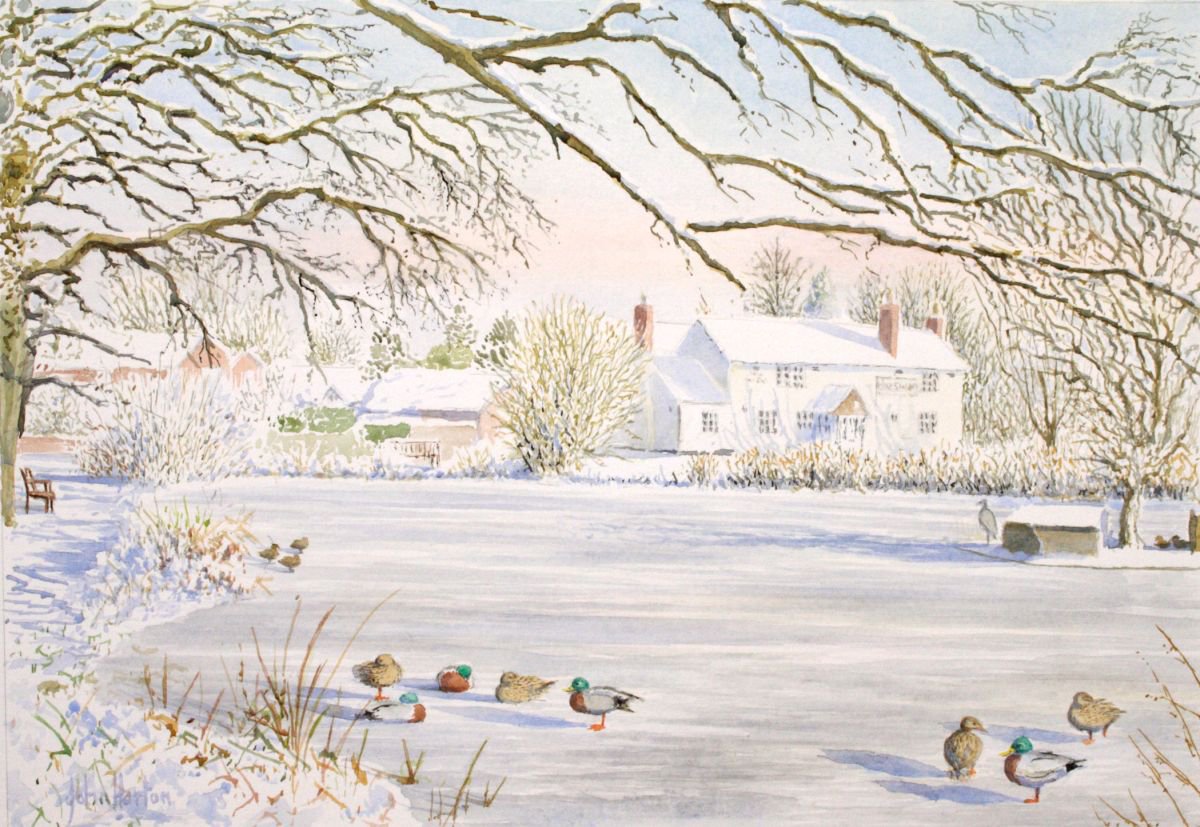 Hanley Swan, Winter by John Horton