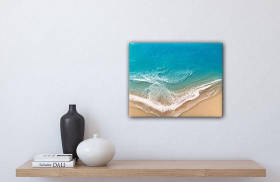 White Sand Beach Warm Touch Ocean Painting