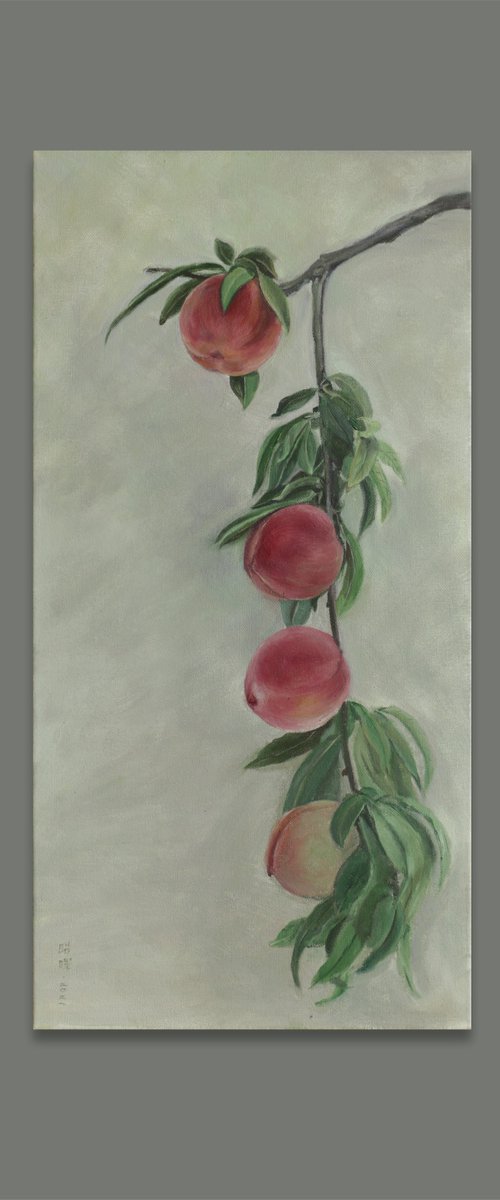 peaches by Zhao Hui Yang