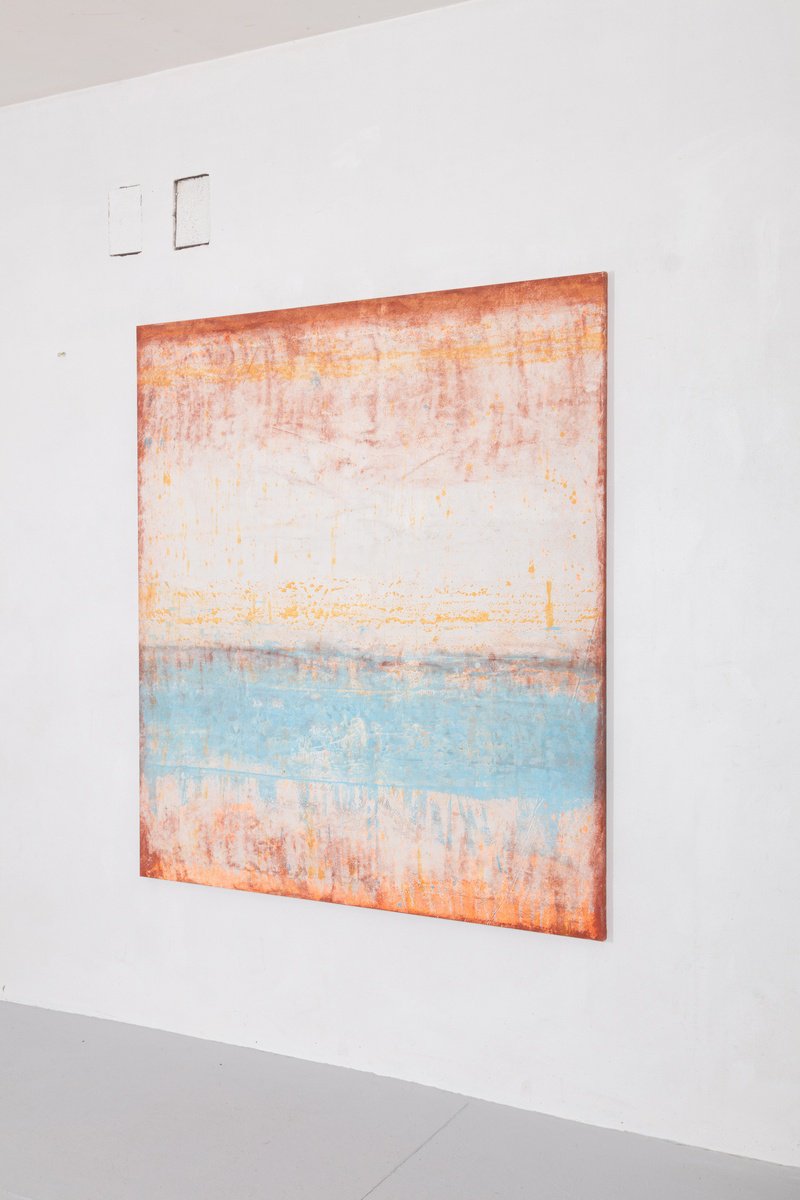 Abstract Acrylic Painting By Rokas Berziunas, 57 X 65", No. 25 - 25, Original Artwork