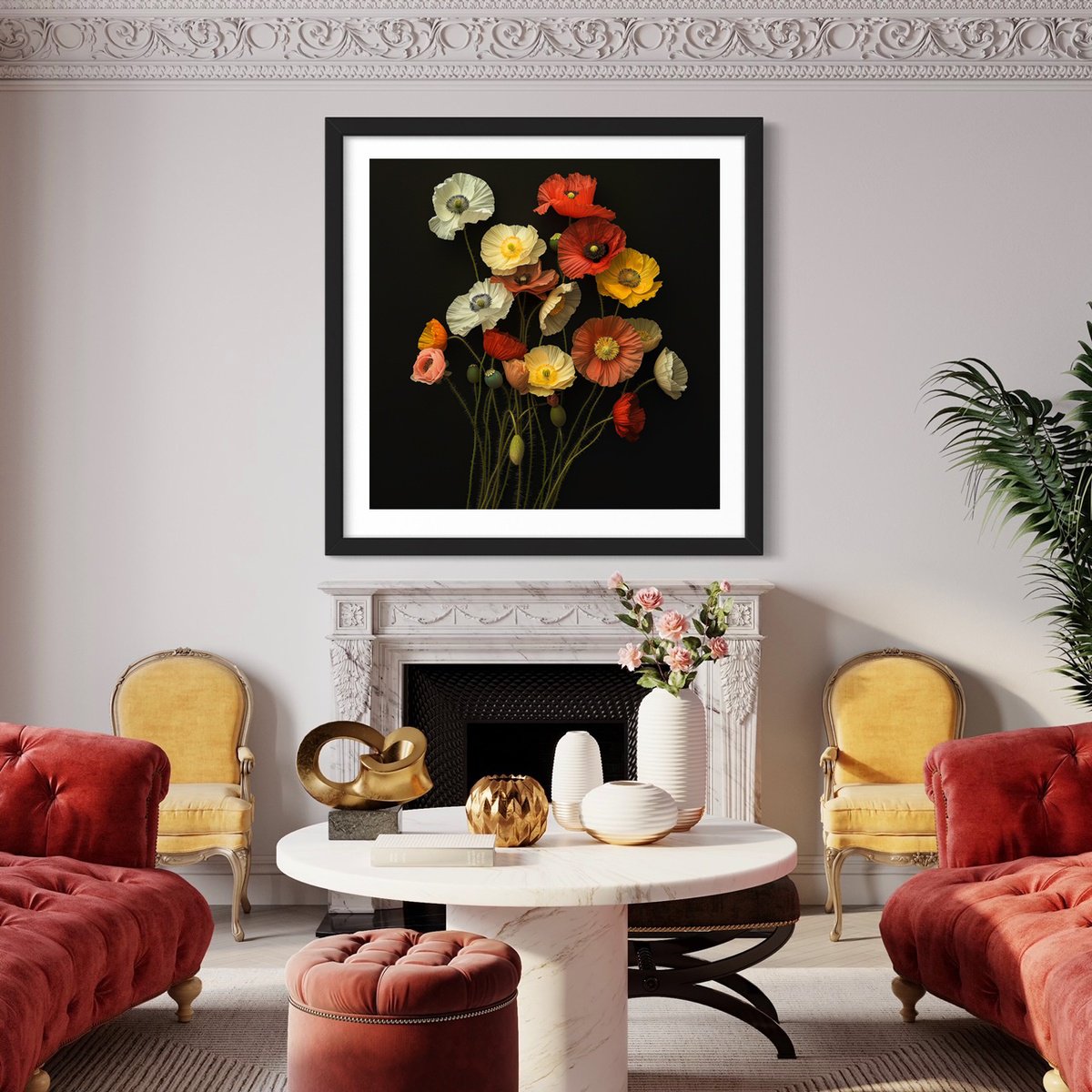 Photorealistic Botanical Photograph By Michael Filonow, 26 X 26", A Botanical 13, Original Artwork