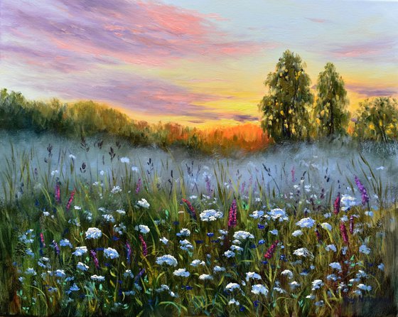 Dawn over a Meadow
