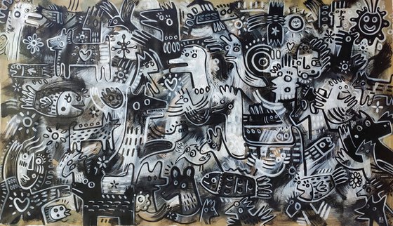 ZOO PARTY OF LIBERATION ___ 120x210cm