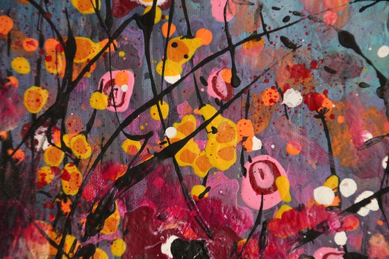 Bohemian #2 - Original abstract floral landscape