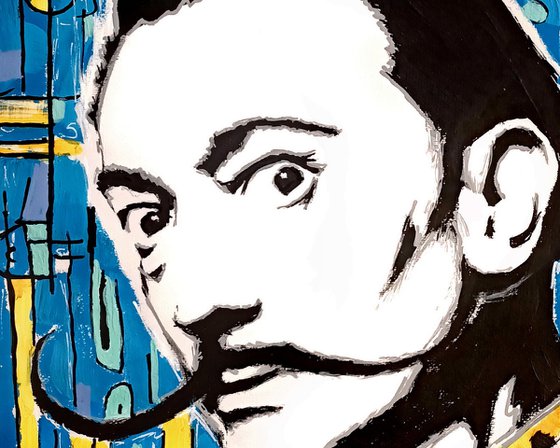 Dali in Yellow and Blue