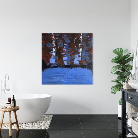 Two Figures Above Water