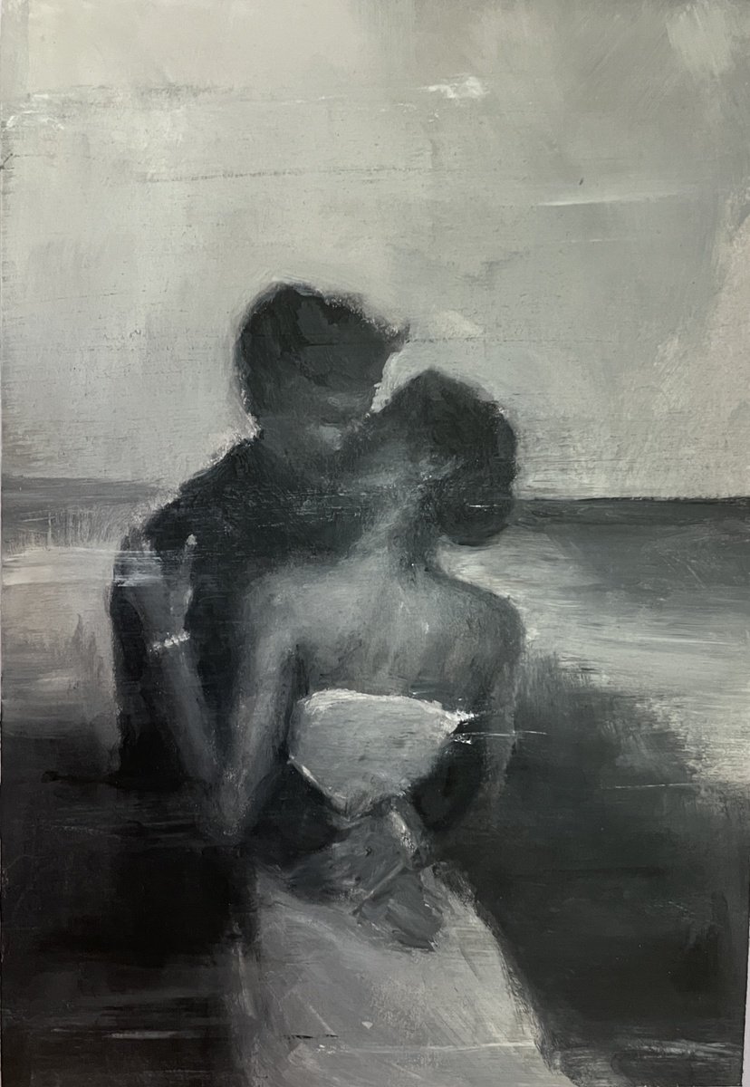 Impressionistic Portrait Oil Painting By Dif | Diletta Innocenti Fagni, 8 X 12, Eternity, Original Artwork