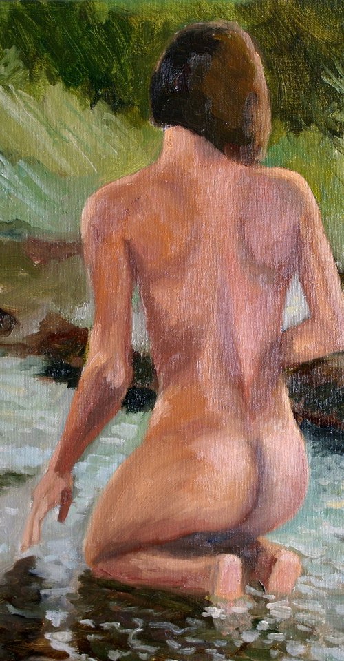 A Lady By The Lake by Juri Semjonov