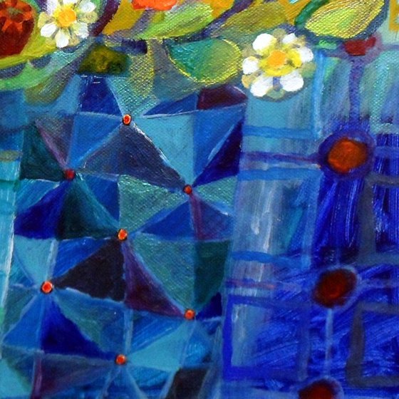 The Blue Mosaic Vase