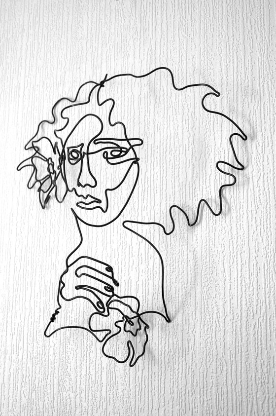 Lady with Flowers