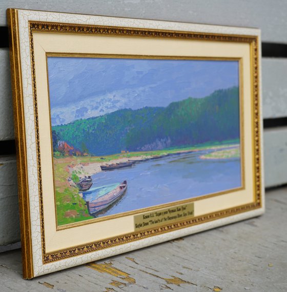 Boats at the Chusovaya River