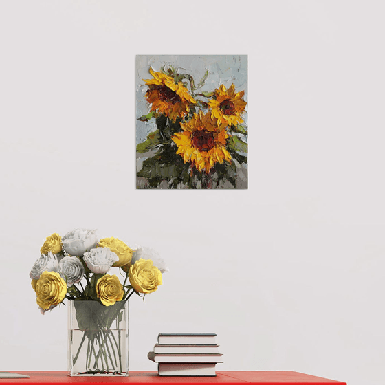 Three Sunflowers