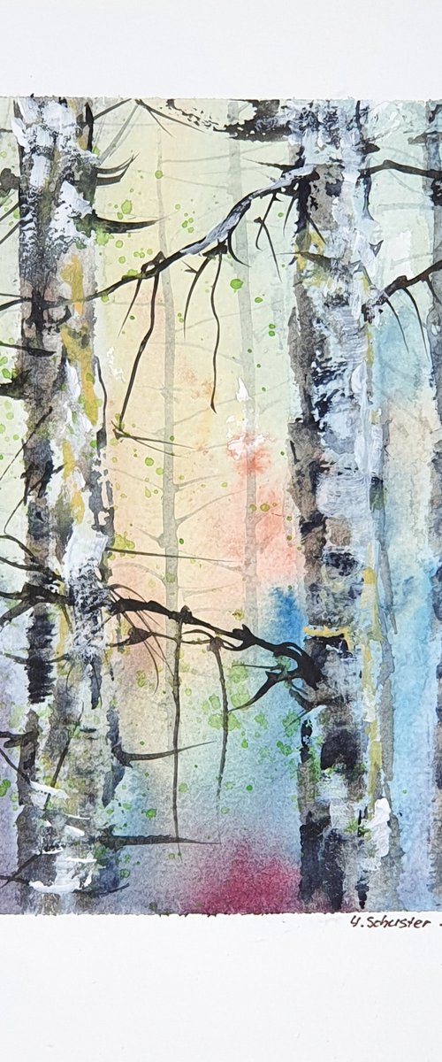 19/20 ORIGINAL WATERCOLOR p... by Yulia Schuster