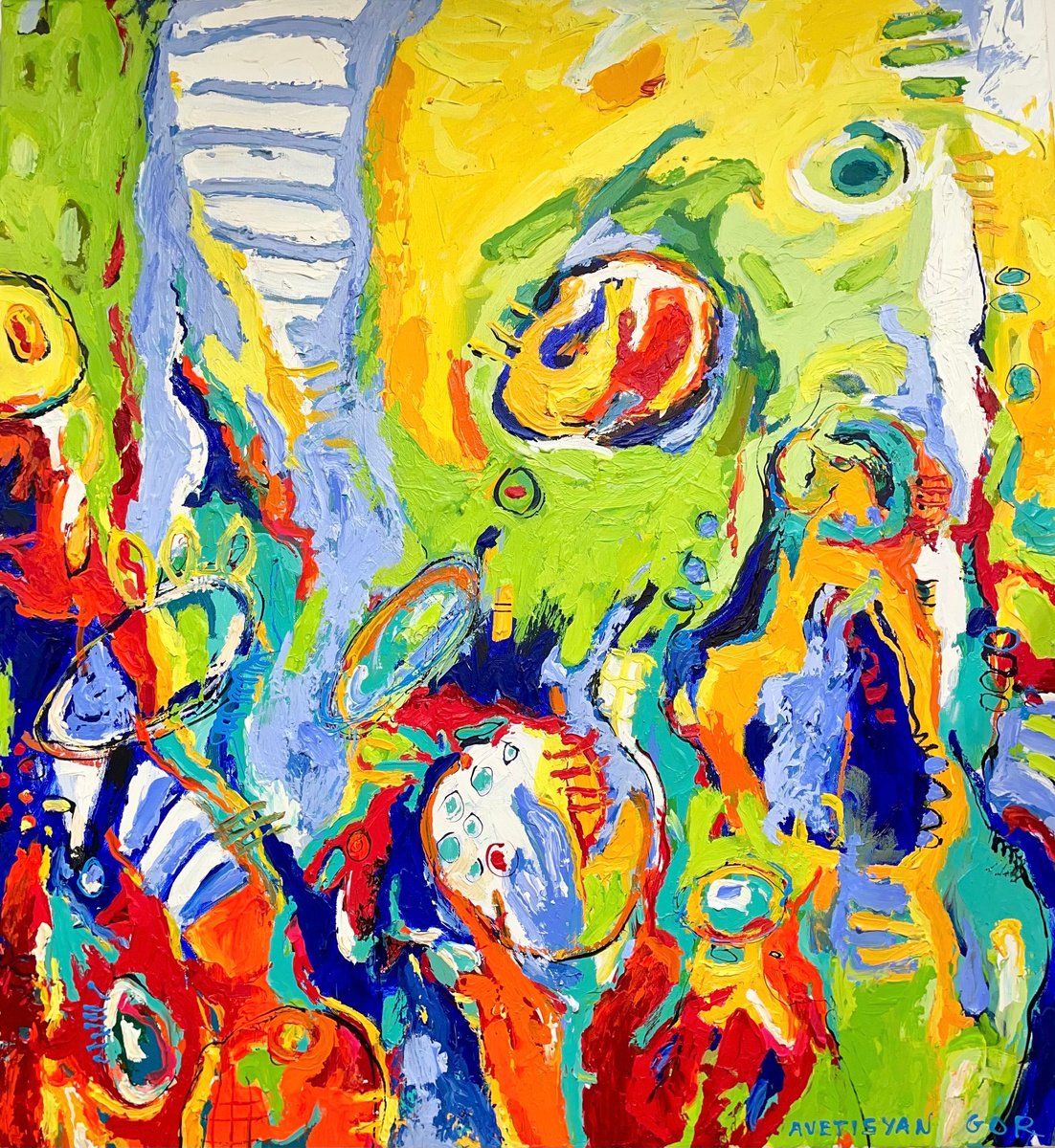  Happy Glory By Gor Avetisyan, 33 X 35, Artwork For Sale On Artfinder