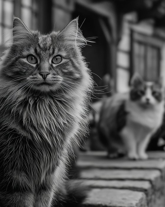 Cats in village B0805M