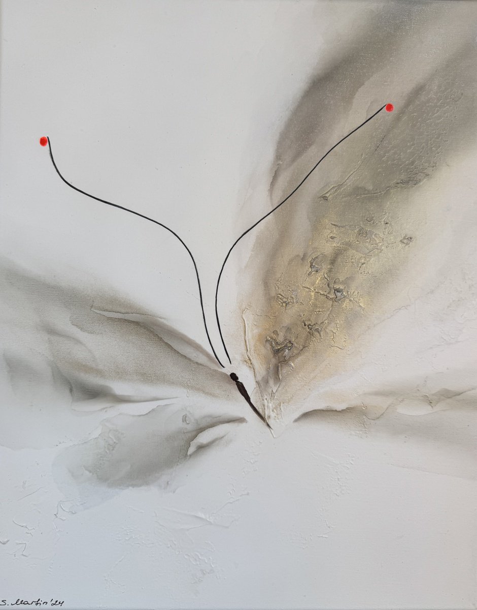 Abstract Animal Painting By Svetlana Martin, 16 X 20", Serenity-Iii, Original Artwork