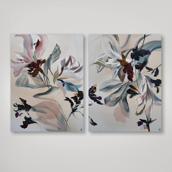 Pass The Hours Unwinding Diptych