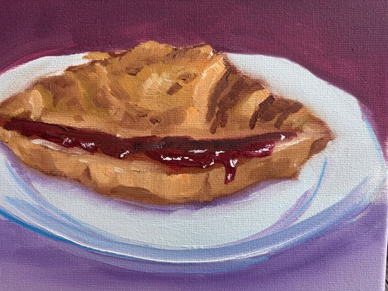 The croissant. still life