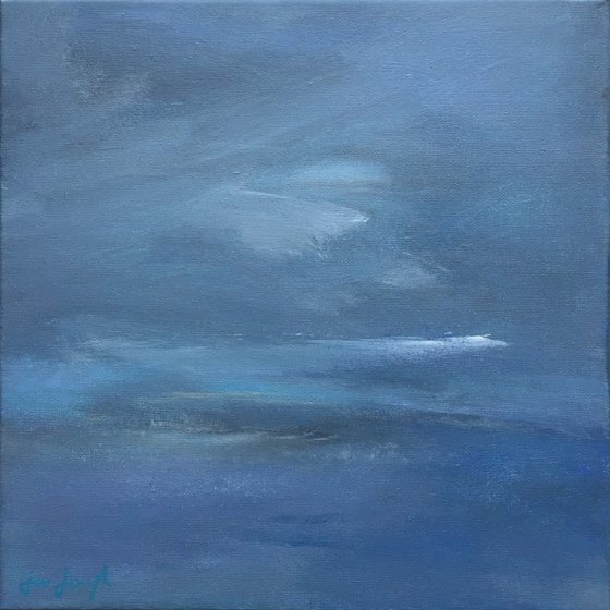 Reflecting Light III - original abstract seascape painting