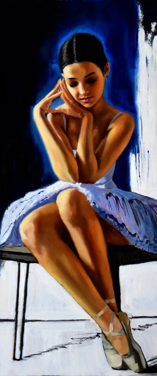 The young ballerina dreams by Serghei Ghetiu