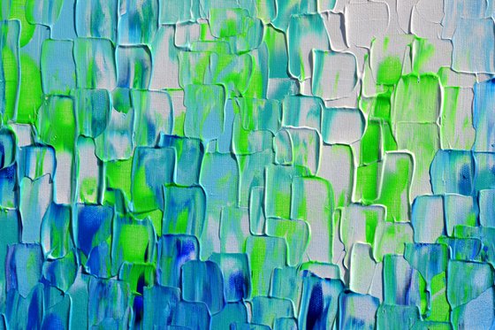 Relief Blue 32 - Large Abstract Ocean