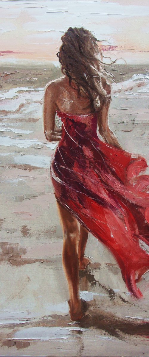 " LADY IN RED " by Monika Luniak