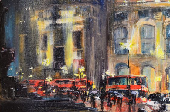 Contemporary wall art ''Piccadilly Circus''