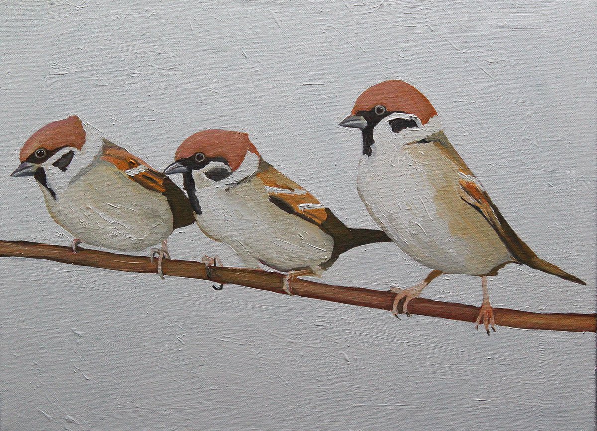 The Three Sparrows by Emma Cownie
