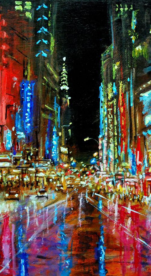 New York in night 21 by Vishalandra Dakur