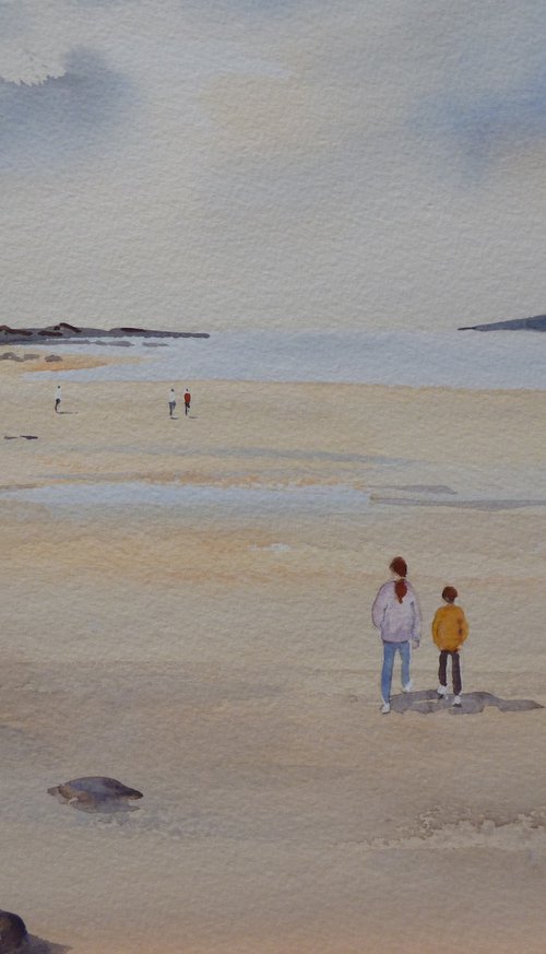 On Portmarnock Beach by Maire Flanagan