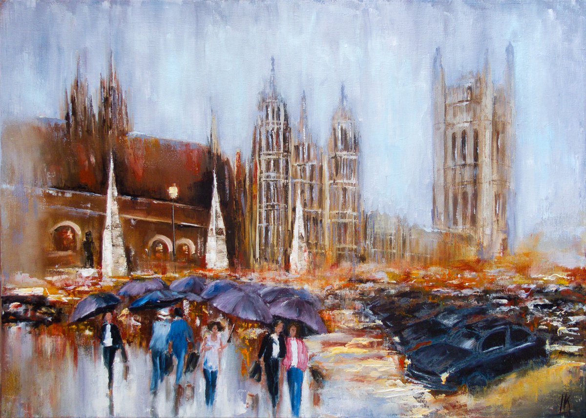 London rainy day by Ludmila Kovalenko