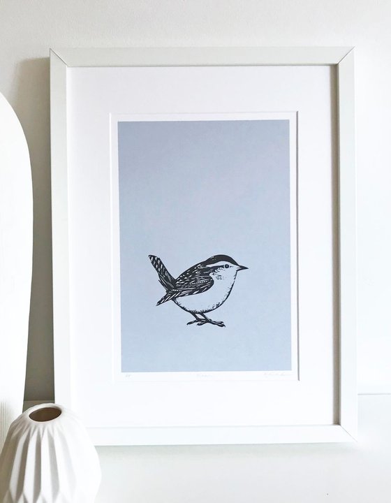 Wren screen print