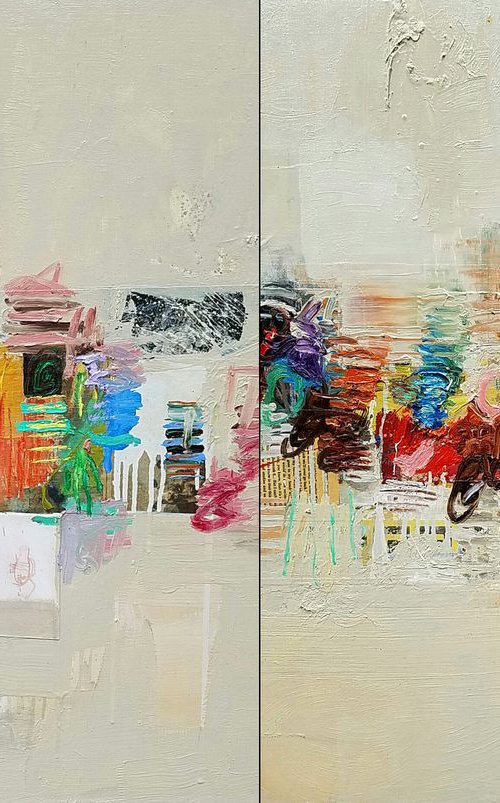 The News Diptych by Shelton Walsmith